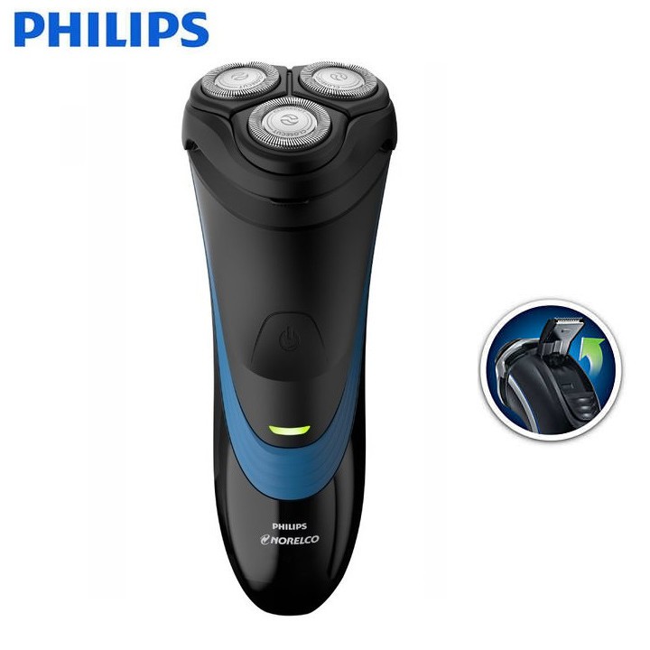 Máy cạo râu thương hiệu Philips Norelco S1560/81 Shaver 2100. Tích hợp lưỡi cắt mai tiện dụng. Bảo hành điện tử 12 tháng