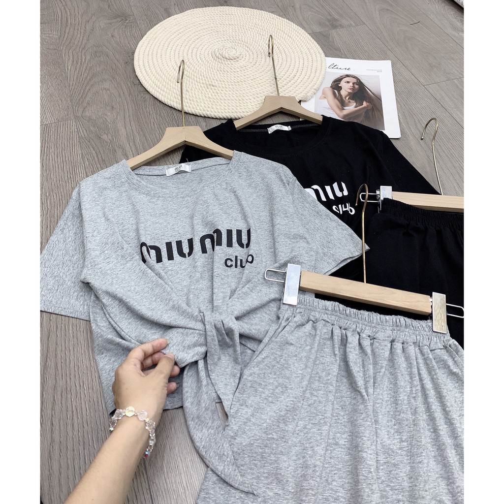 Set đồ nữ cá tính, set quần dài áo thun đi chơi sang chảnh mùa hè đẹp 8A00172 | BigBuy360 - bigbuy360.vn