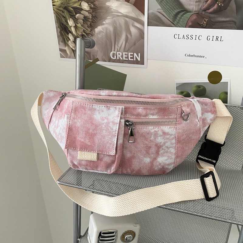 Túi Đeo Chéo Ngực Họa Tiết Màu Nhuộm Thời Trang Cá Tính