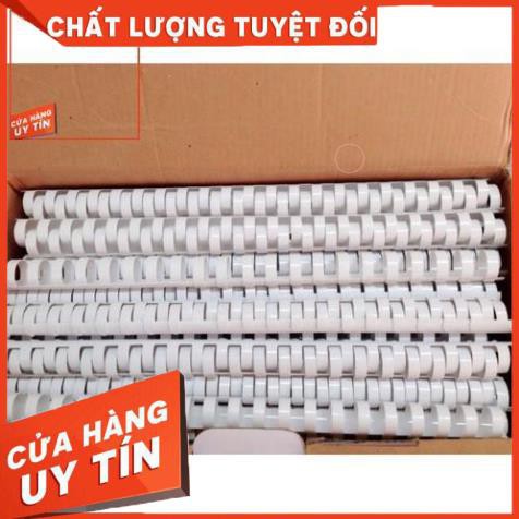 Lò xo gáy xoắn nhựa-sắt trắng