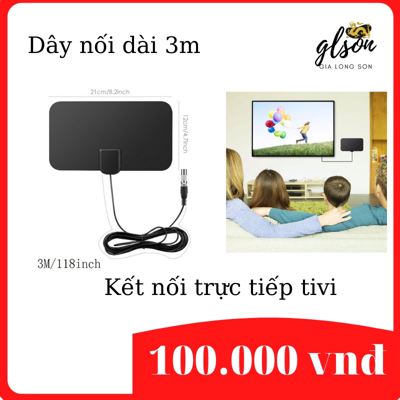 Anten Kỹ Thuật Số DVB T2 SANMA (Dán tường) (chỉ phù hợp với nhà cao tầng, hoặc không gian thoáng đãng xung quanh)