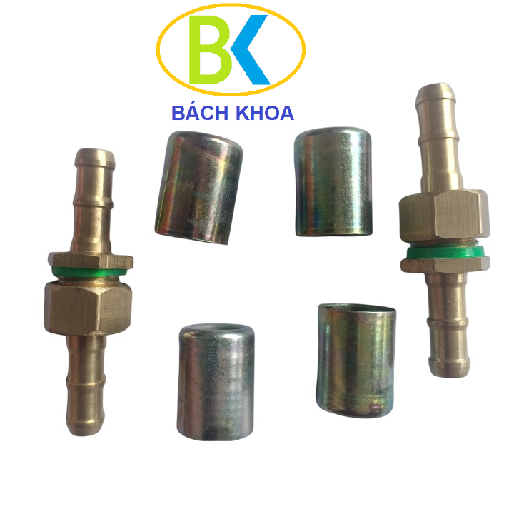 Đầu cos bấm dây áp lực máy rửa xe, dây xịt phun thuốc - kích cỡ cho ống 6.5mm hoặc 8.5mm