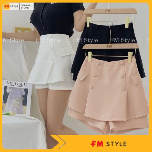 Chân váy nữ FM Style dáng ngắn chữ a lưng cao thời trang sang chảnh thanh lịch 210806328