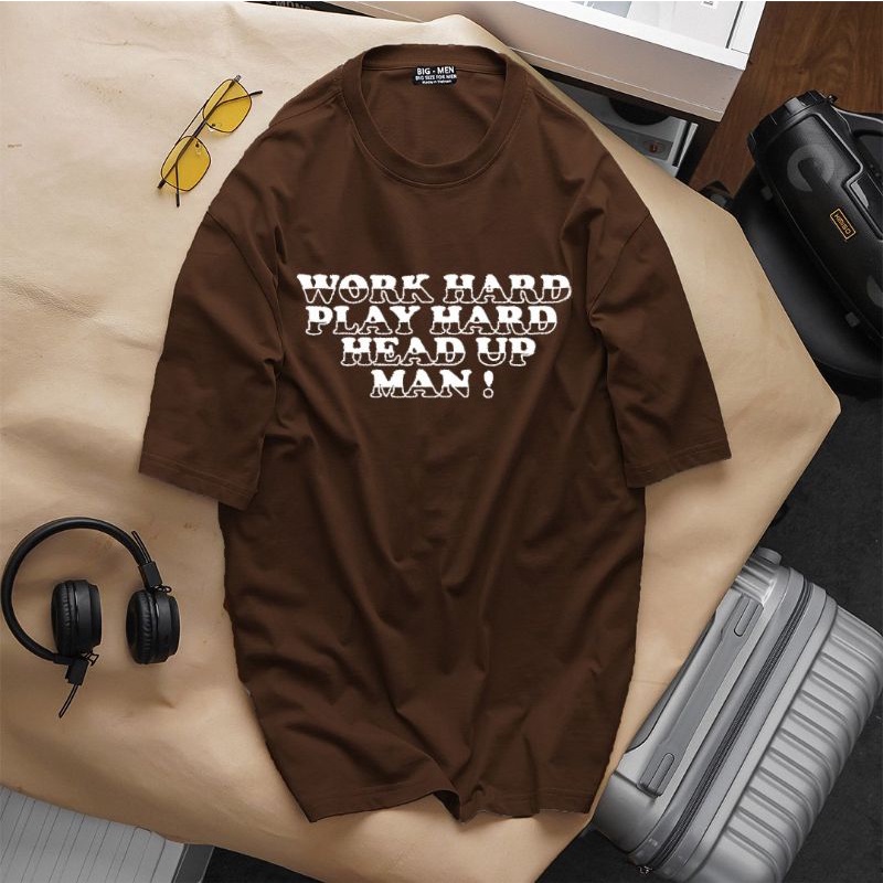 (bigsize) Áo thun cotton nam nữ mặc đep bigsize 50-130kg - in chữ