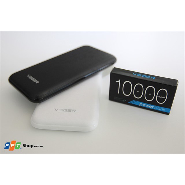 Sạc dự phòng Veger S10 10000mAh (Multicolor). Chinh hang FPTShop