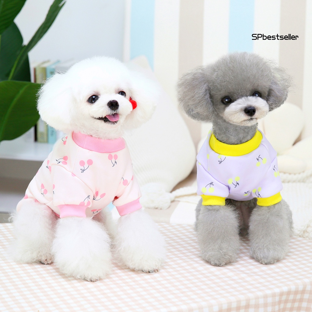 Áo nỉ mềm mại họa tiết hoạt hình dễ thương cho cún cưng