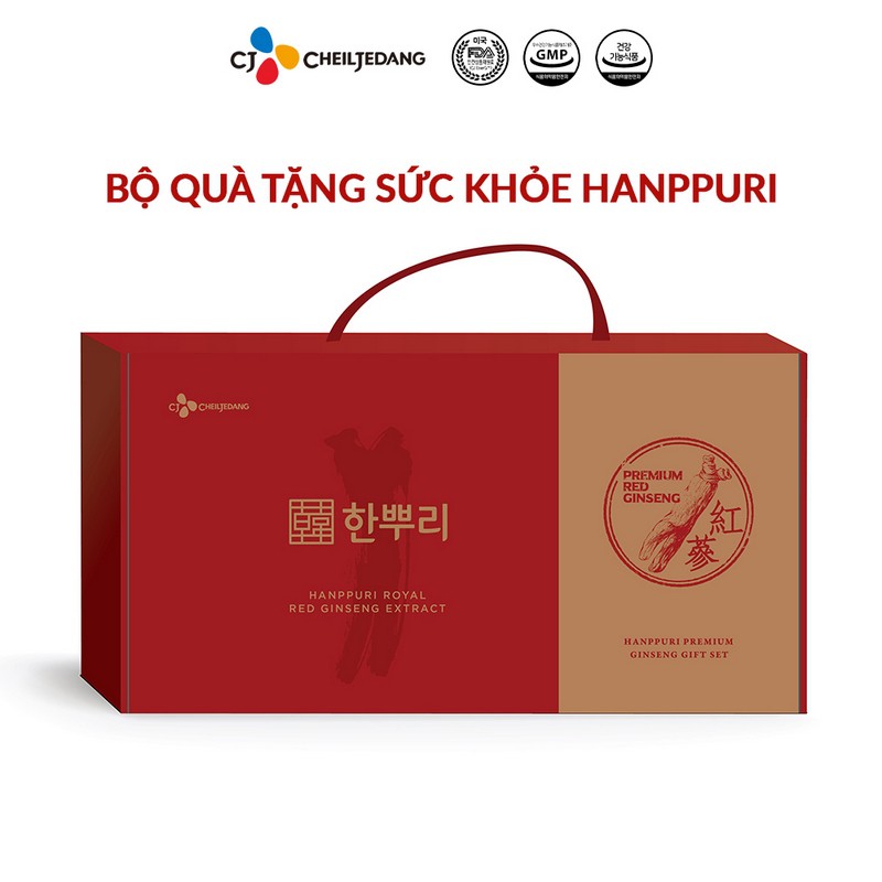 Bộ quà tặng sức khỏe Hồng Sâm Hanppuri phiên bản giới hạn