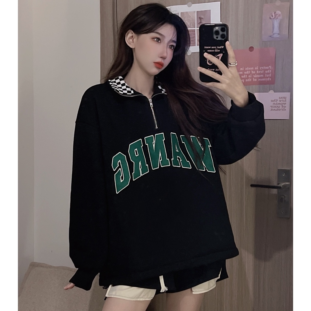 SUXI Áo Hoodies Tay Dài Dáng Rộng Hoạ Tiết Thêu Thời Trang Mùa Thu Cho Phái Nữ | BigBuy360 - bigbuy360.vn