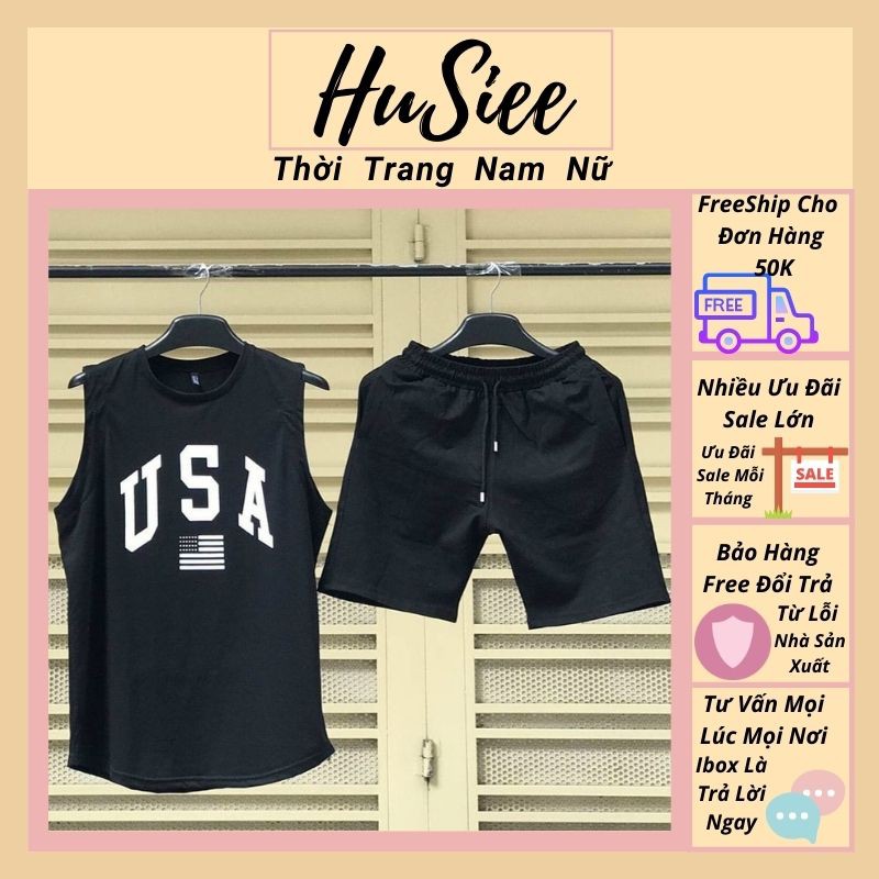 Áo Thun 3 Lỗ Nam, Áo Tập Gym Nam - Husiee