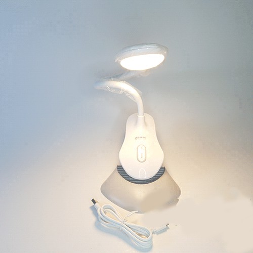 Đèn LED Để Bàn Làm Việc, Học Tập Tích Điện Có Chân Kẹp Bàn KM-6703 Với 3 Chế Độ Ánh Sáng Tự Chọn