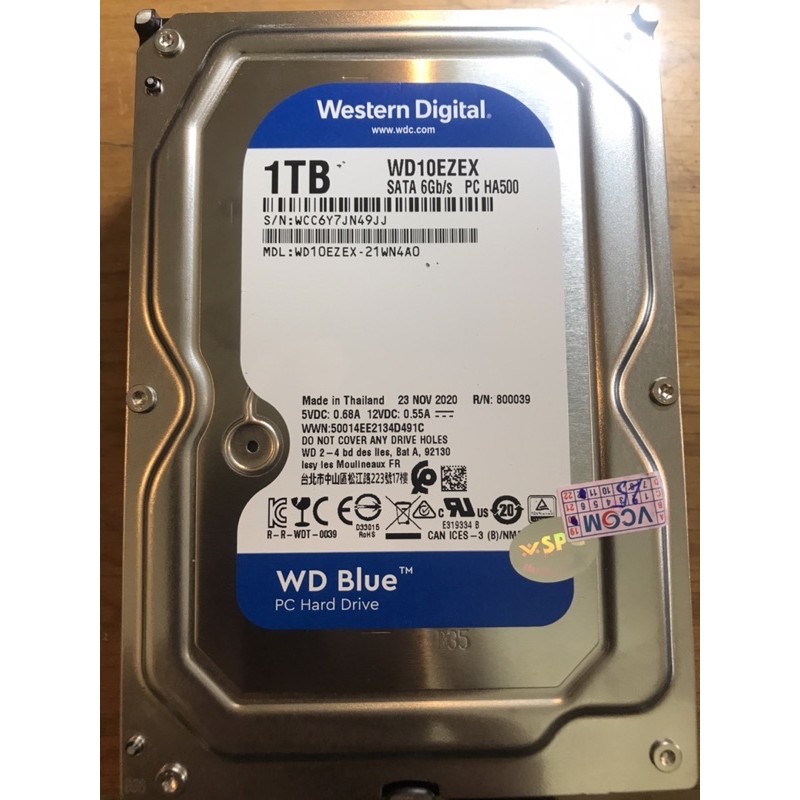 Ổ cứng HDD WD 1TB Blue New chính hãng