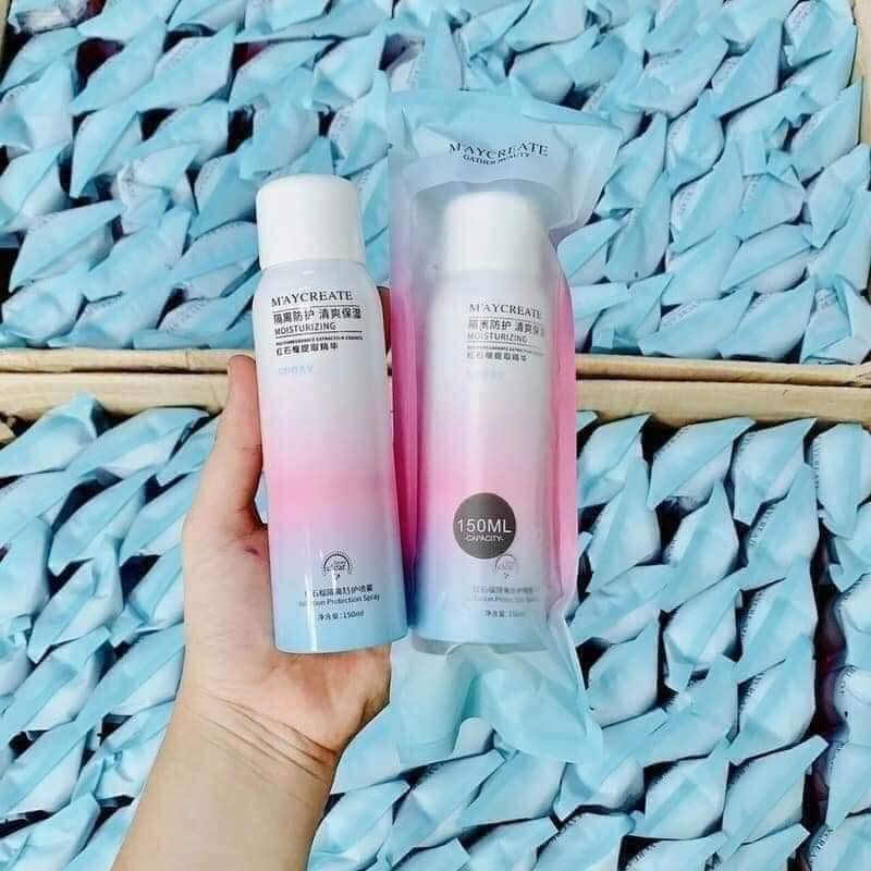 Xịt chống nắng làm trắng da Maycreate
