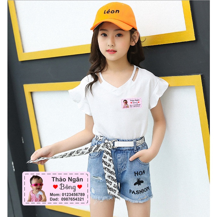Sticker ủi áo in hình bé - Sticker tự ủi tại nhà - An toàn, dễ sử dụng