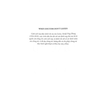 Sách - Kể Gì Với Bác Sĩ - When Doctors Don't Listen [AlphaBooks]