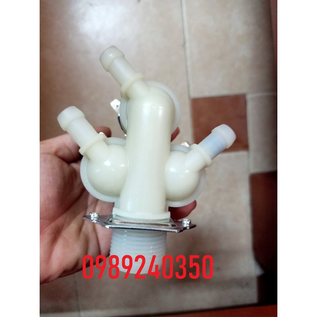 Van cấp nước 3 máy giặt Samsung, LG cửa trước, lồng ngang chính hãng