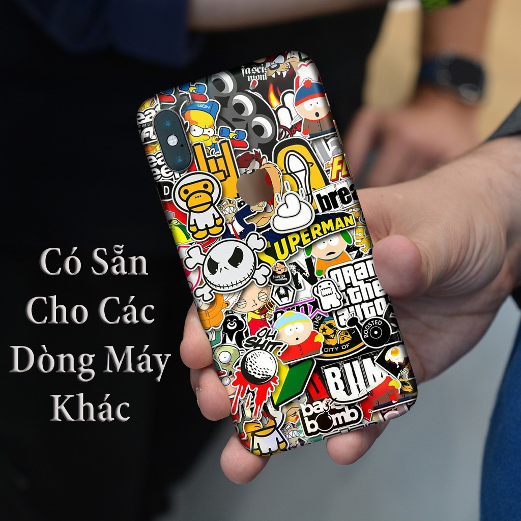 Miếng Dán Skin Điện Thoại In Hình Sticker Cho Iphone 6/ 7/ 8/ X/ XS/ 11/ 11 Pro Max Và Các Dòng Máy Android
