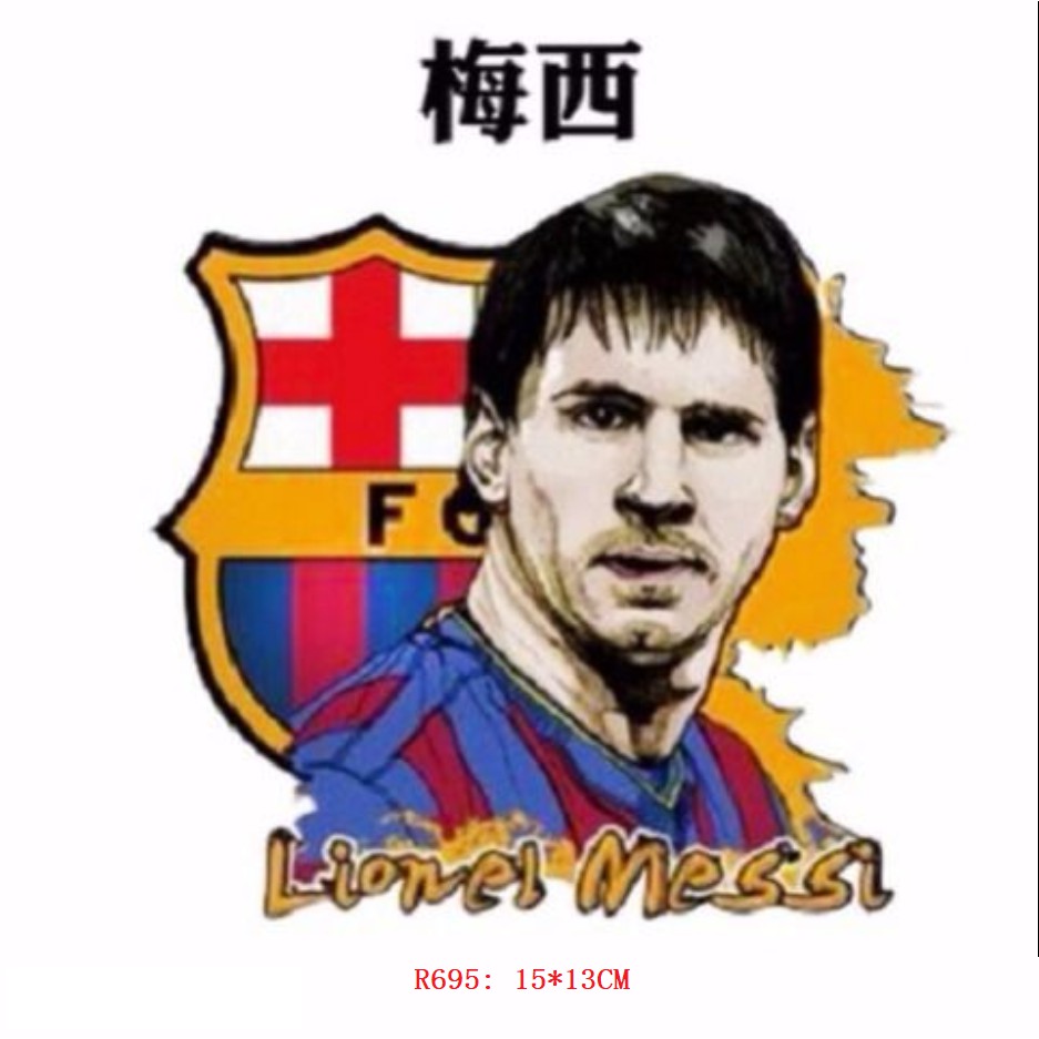 Miếng Dán Hình Cầu Thủ Bóng Đá Messi Sáng Tạo