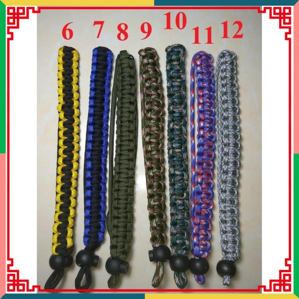 ( Nguyenthuky879 ) ( CC2016 ) [Mã ELCANOV hoàn 8% đơn 500k] Dây đeo tay Máy ảnh - dây bện Grip Paracord bản nhỏ 2cm