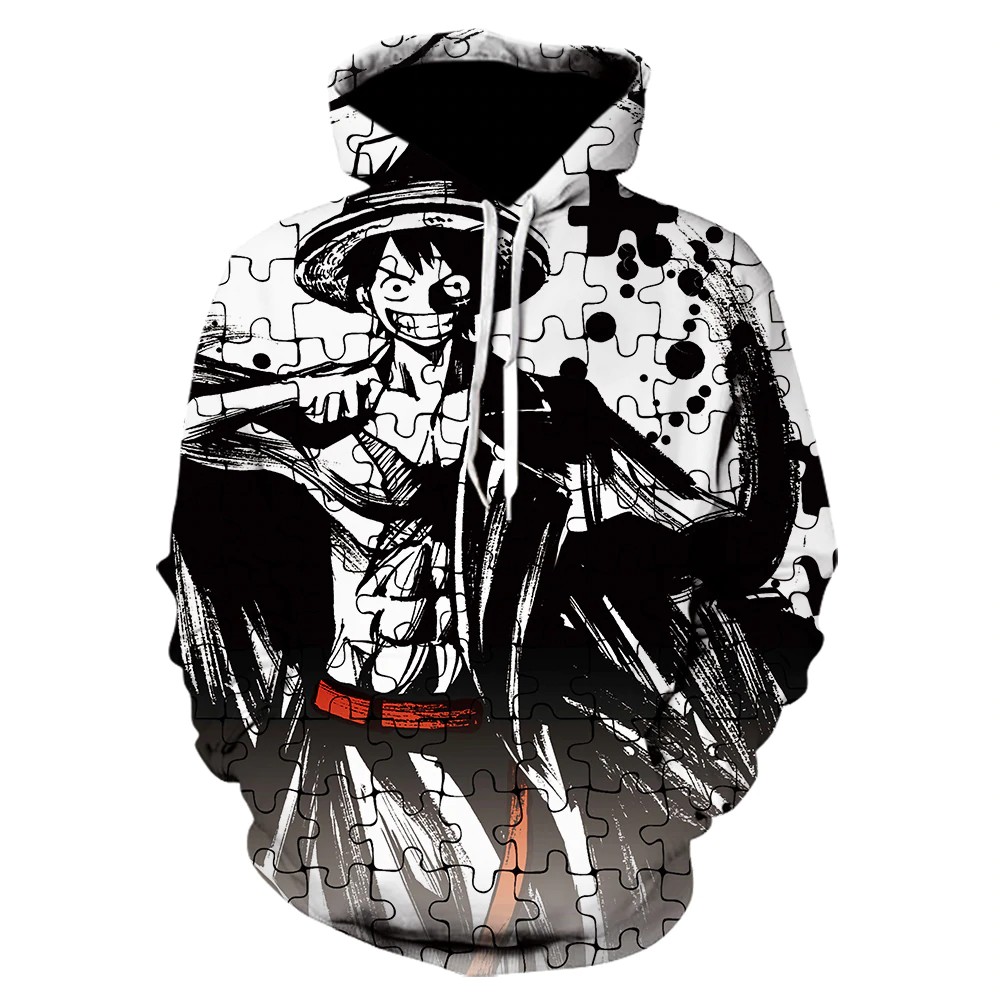 Áo Hoodie Nam In Hình Anime One Piece 3d Thời Trang Mùa Đông 2020