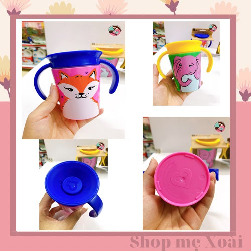 CỐC 360 ĐỘ CHỐNG ĐỔ DECO CÓ TAY CẦM MUNCHKIN (177ML) (Shop mẹ Xoài nhập từ NPP Ánh Dương)
