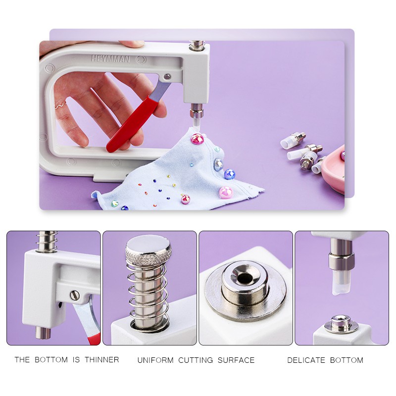 Máy Đục Lỗ Hạt Ngọc Trai / Đá Dùng Cho Quần Áo DIY