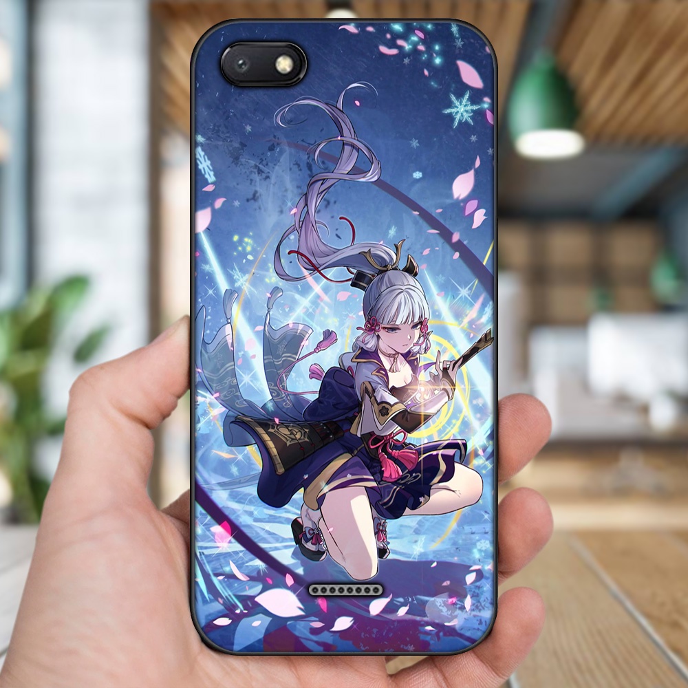 Ốp lưng Xiaomi Redmi 6A viền đen in hình Ayaka Genshin Impact