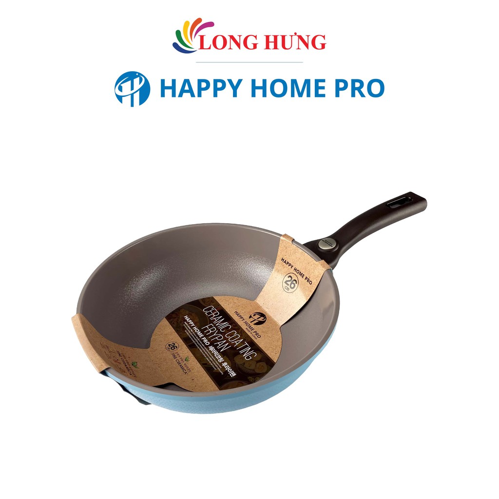 Chảo xào chống dính nhôm tráng sứ Galaxy Happy Home Pro Size 26cm W26-GALAXY - Hàng chính hãng