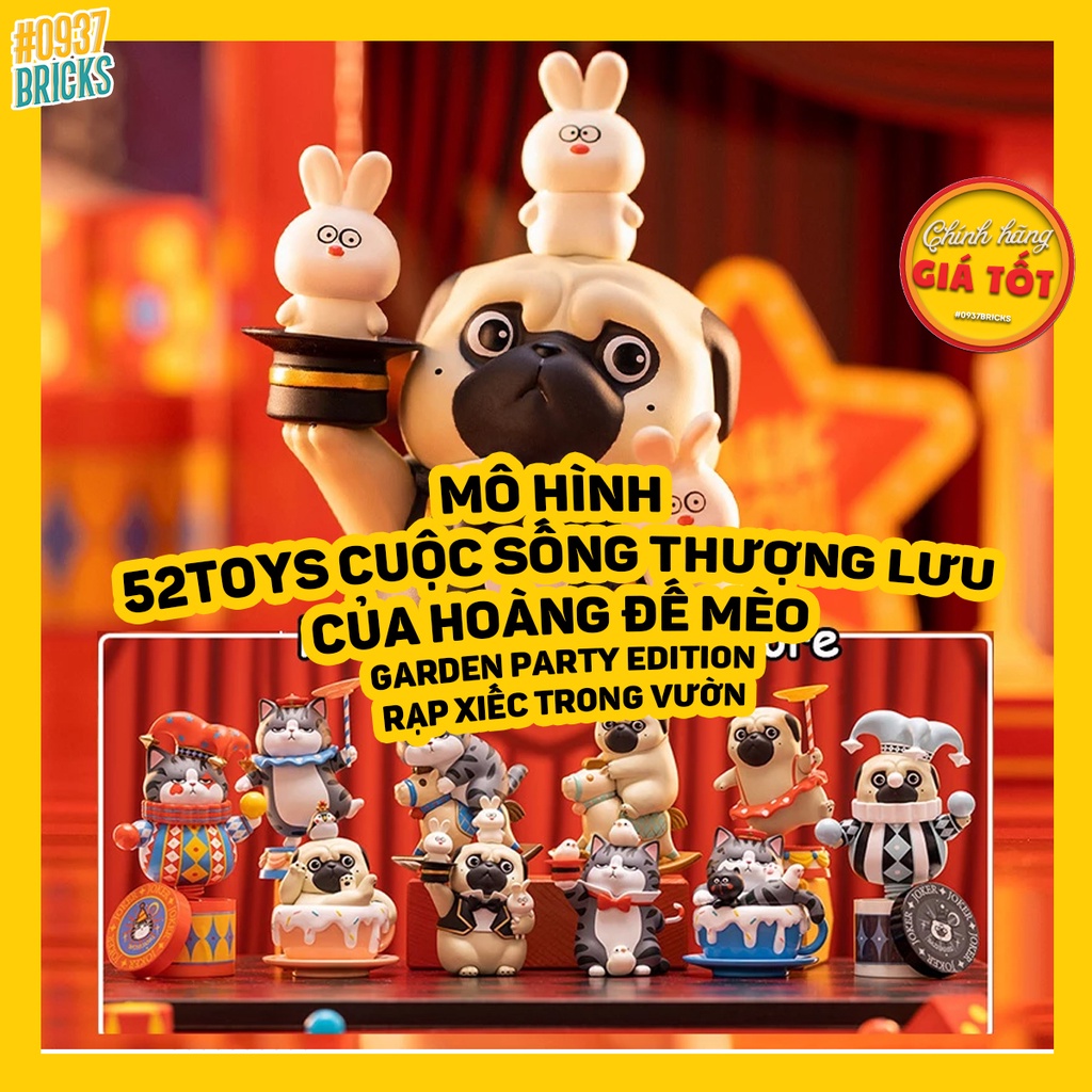 CÓ SẴN BLINDBOX CUỘC SỐNG THƯỢNG LƯU HOÀNG ĐẾ MÈO GARDEN PARTY SERIES 0937BRICKS