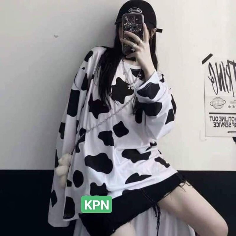 Áo thun dài tay Crew form thụng về hàng form 58kg