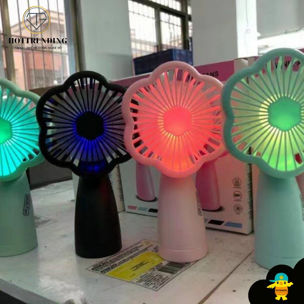 QUẠT CẦM TAY MINI FAN hottrend cute tiện lợi (MẪU MỚI) - PIN SẠC CHẤT LƯỢNG