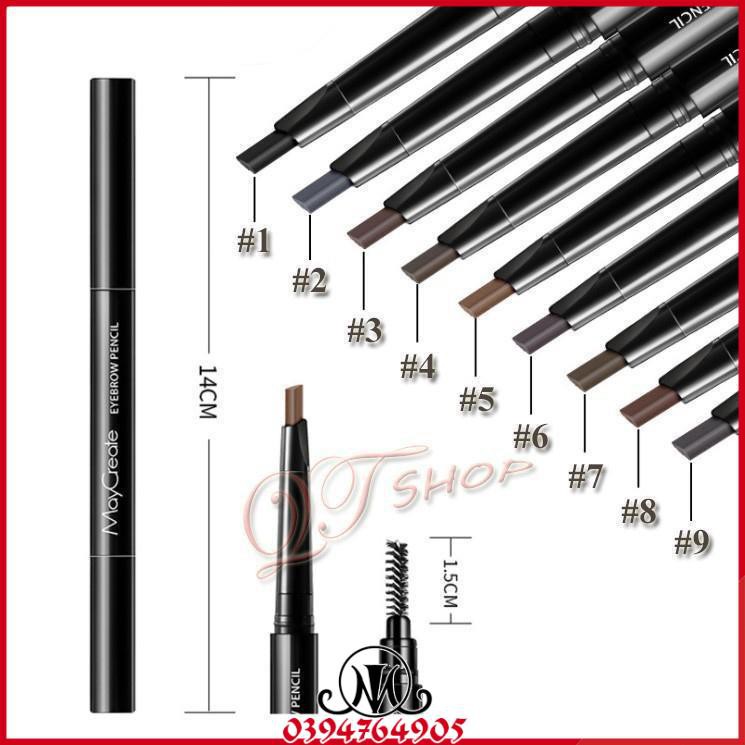 Bút kẻ mày Maycreate 2 trong 1 MO23 | BigBuy360 - bigbuy360.vn