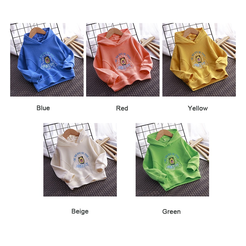 Áo sweater IQ Angel tay dài có nón trùm phong cách thu đông cho trẻ nhỏ