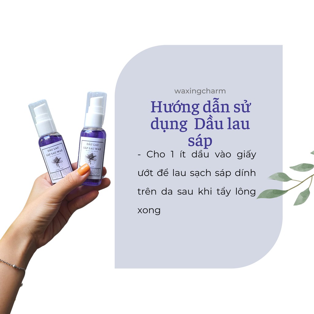 Dầu Lau Sáp Sau Tẩy Lông Triệt Lông Nhập Khẩu Úc Jax Wax Dành Cho Nách, Body, Bikini