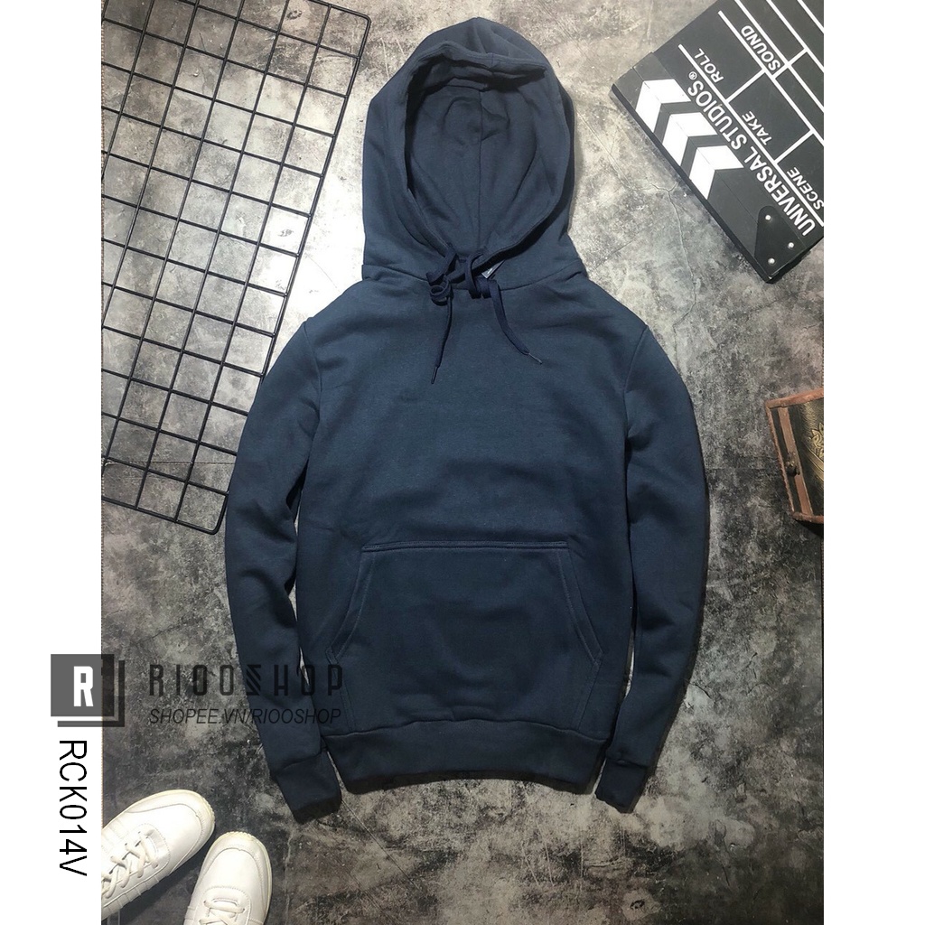 Áo khoác nam hoodie có nón cực đẹp trơn mới RCK014V