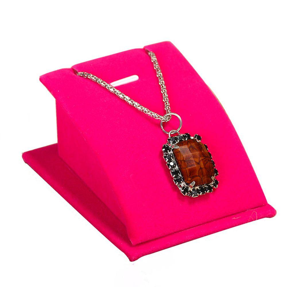 Qqmall jewelry show case bông tai cổ điển di động nhung cho phụ nữ hiển thị chủ