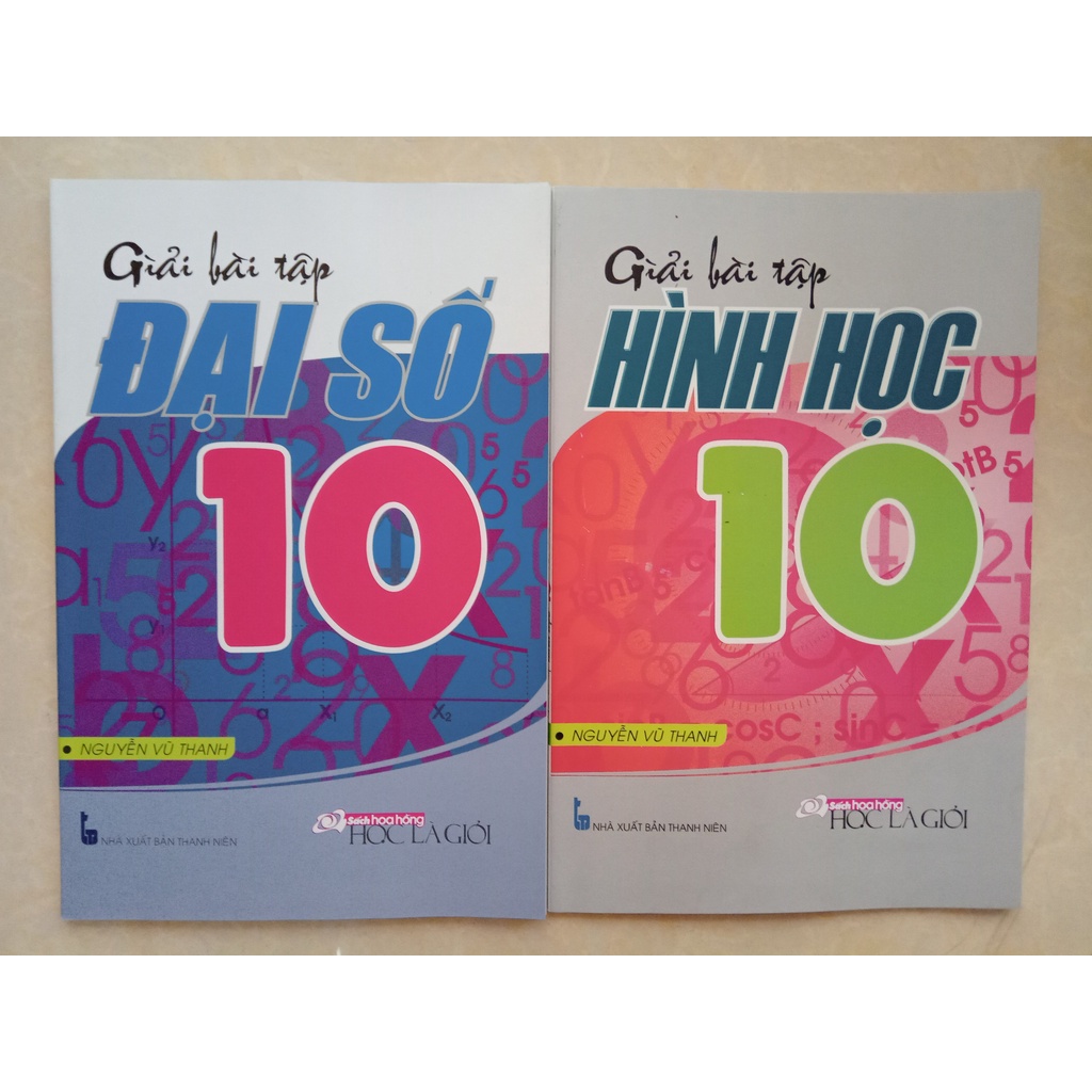 Sách - Combo Giải bài tập Toán 10 (Đại số + Hình học)