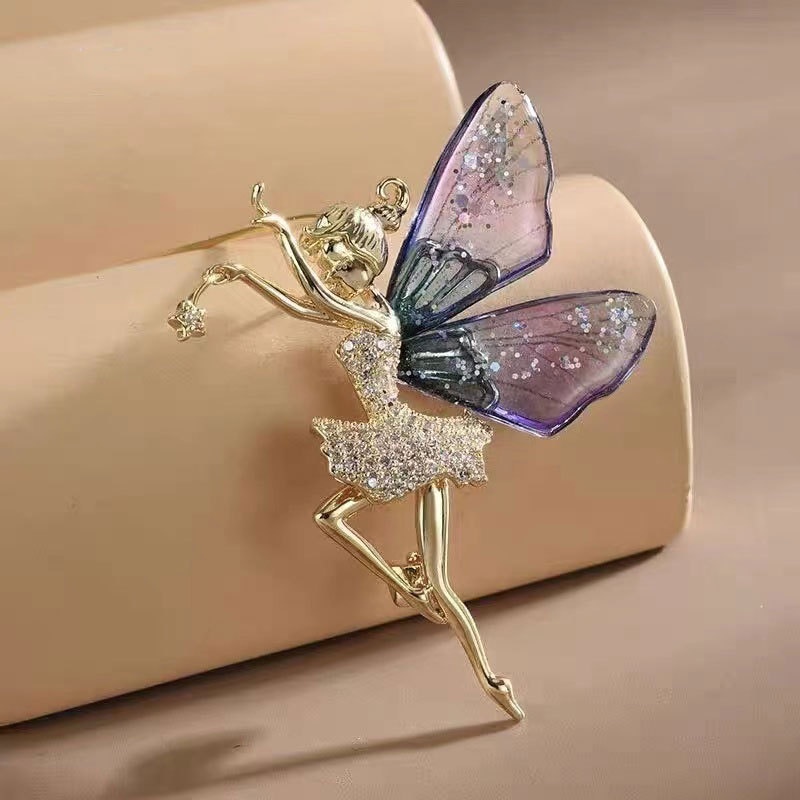 New High Fashion Elf Butterfly Lady Brooch Trang sức Brooch Hàn Quốc chất lượng cao