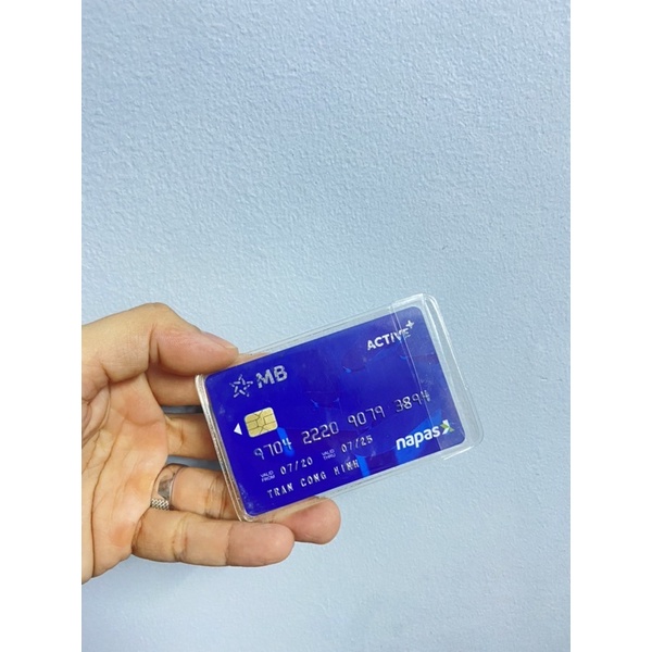Bọc chống xước chip CCCD - ATM, Vỏ bọc căn cước công dân trong suốt có nắp bảo vệ thẻ cho bạn