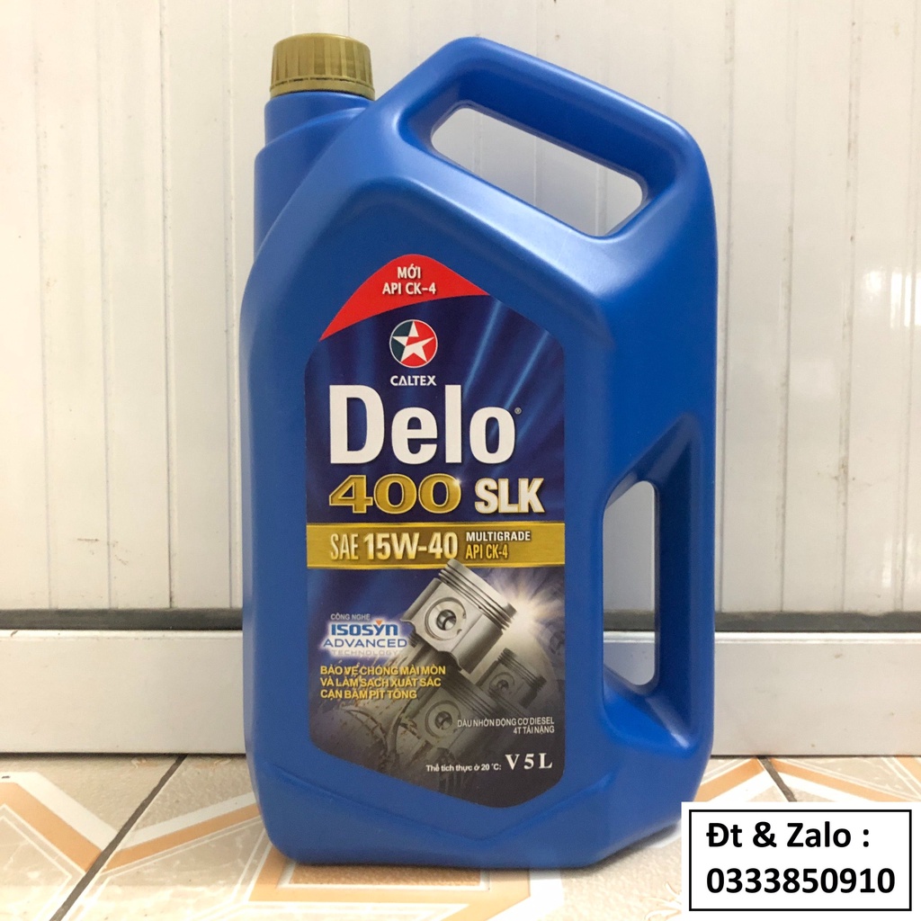 Nhớt động cơ ô tô diesel Delo 400 SLK 15w40