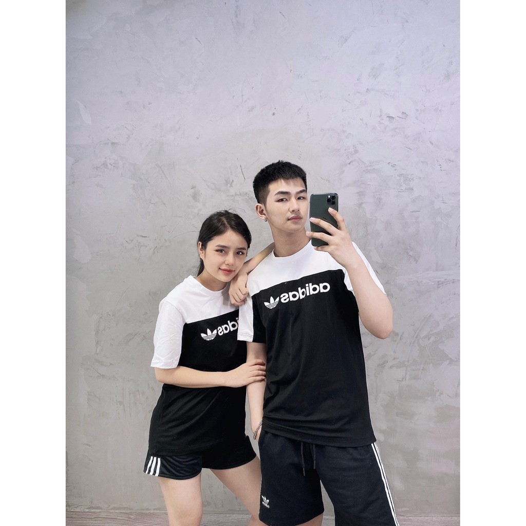 (HÀNG XUẤT XỊN) Áo das đen trắng 1595 Linear ColorBlock Tee Made in Cambodia full tag code SIZE XS S M L
