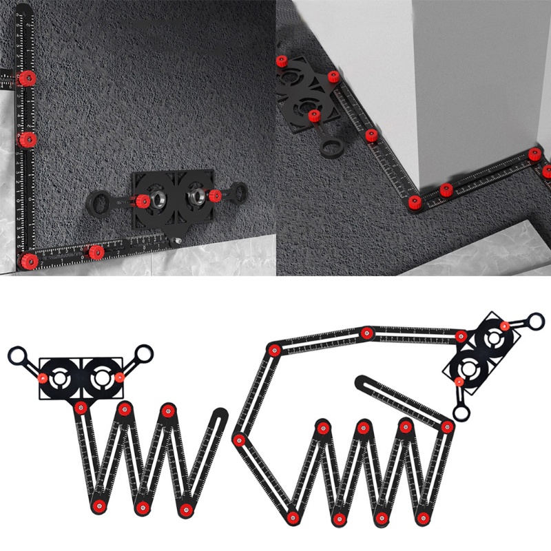 Thước Đo Góc Đa Năng 6 / 12 6 / 12 Fo Bằng Hợp Kim Nhôm Cao Cấp