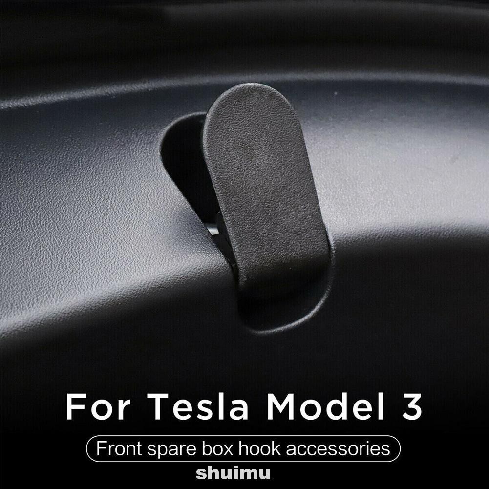 Set 2 Móc Treo Đồ Dán Cốp Xe Ô Tô Tesla Model 3