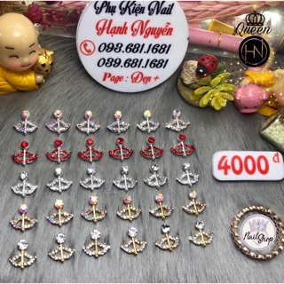 Đá Hình - Charm Cung tên tình yêu set 4 viên 16.000