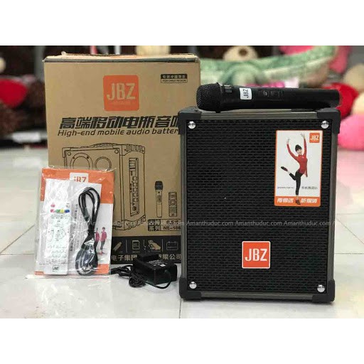 Loa kéo di động JBZ NE-106, loa karaoke 2 tấc, công suất max 120W