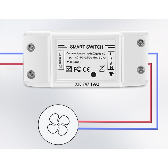 Công Tắc Zigbee 3.0 Tuya 10A XH-01  Zigbee2MQTT ZHA Hass