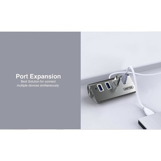 Bộ Chia USB 1 ra 4 Unitek Y3186 (Nhôm) (USB 3.0)