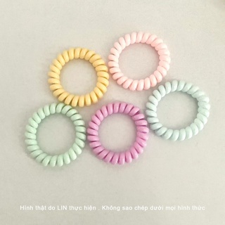 Cột Tóc Lò Xo LIN Màu Pastel