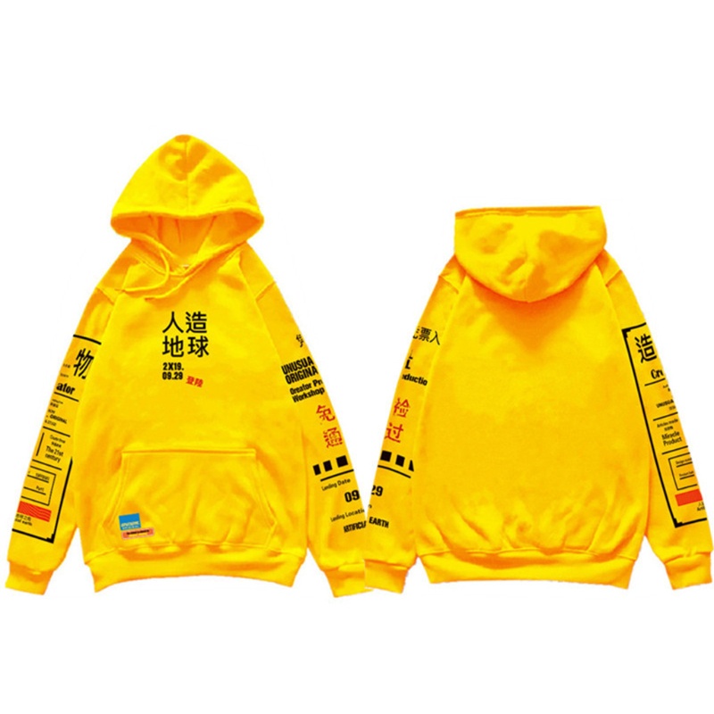 Áo Hoodie Dài Tay Phong Cách Harajuku Đường Phố Cho Nữ