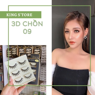 Lông mi tây gân trong tự nhiên giả sợi 3D số 09