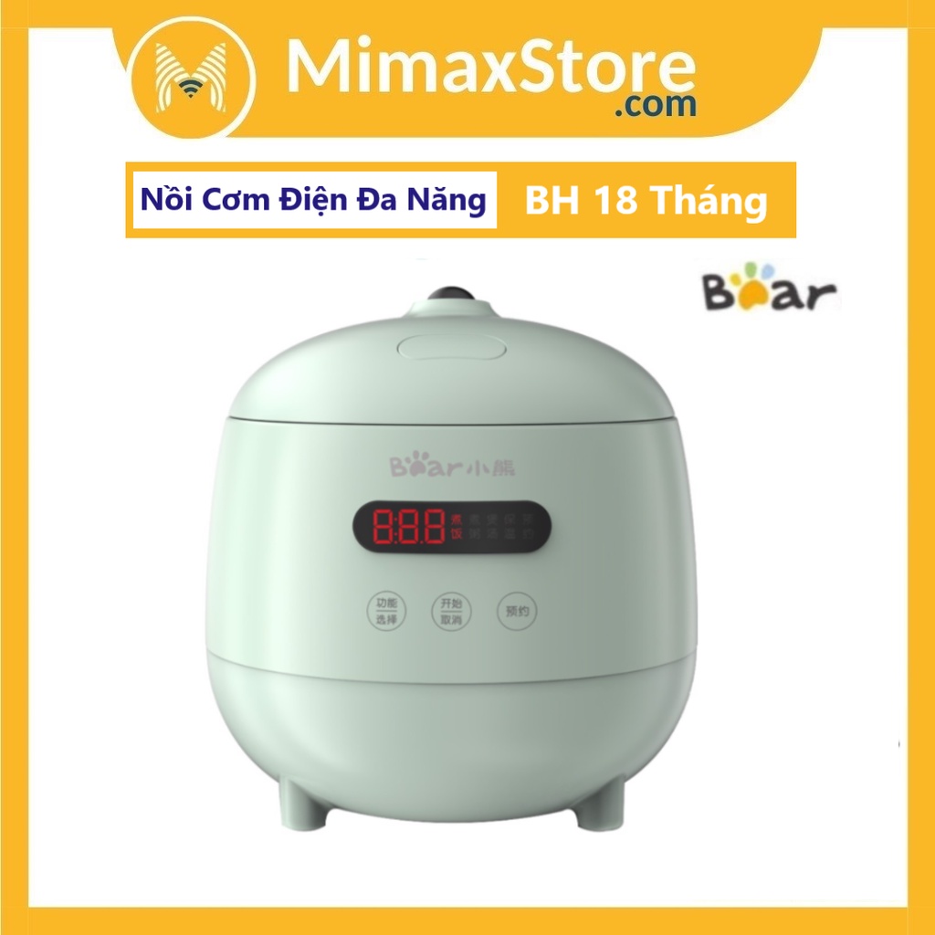 [Hỏa Tốc - HCM] Nồi Cơm Điện Mini Bear 1.2L DFB-B12F1 | Bản Quốc Tế | Bảo Hành Chính Hãng 18 Tháng | Mimax Store